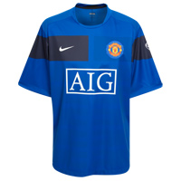 09-10 Man Utd Pre-Match Training shirt (blue)