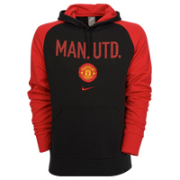 09-10 Man Utd Cover Up Hooded Top (Black)