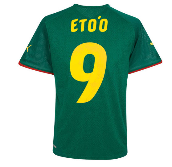 2010-11 Cameroon World Cup home (Eto'o 9)