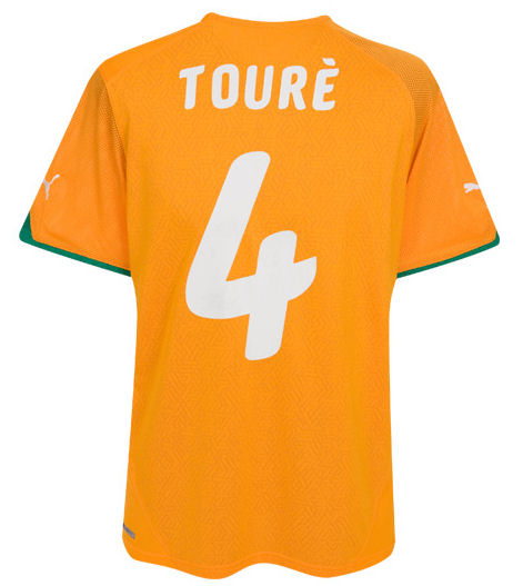 2010-11 Ivory Coast World Cup home (Toure 4)