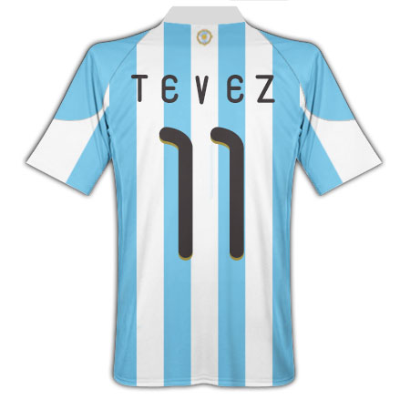 10-11 Argentina Home (Tevez 11)