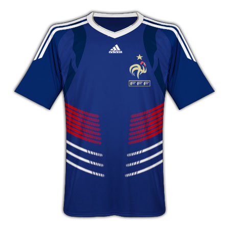 10-11 France Home Shirt