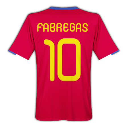 2010-11 Spain World Cup home (Fabregas 10)