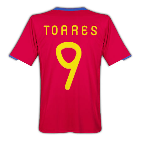 2010-11 Spain World Cup home (Torres 9)