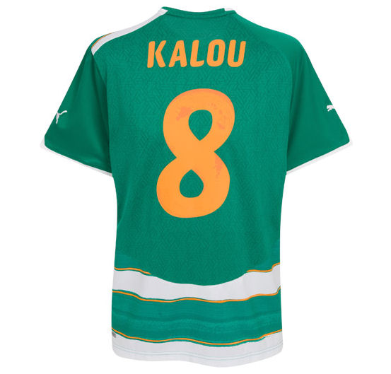2010-11 Ivory Coast World Cup away (Kalou 8)
