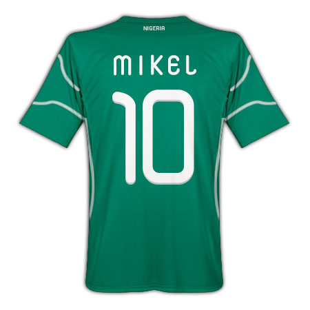 2010-11 Nigeria World Cup Home (Mikel 10)
