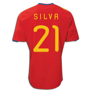 2010-11 Spain World Cup home (Silva 21)