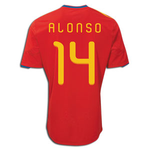 2010-11 Spain World Cup home (Alonso 14)