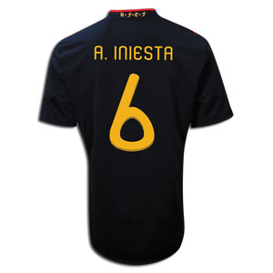 2010-11 Spain World Cup Away (A.Iniesta 6)