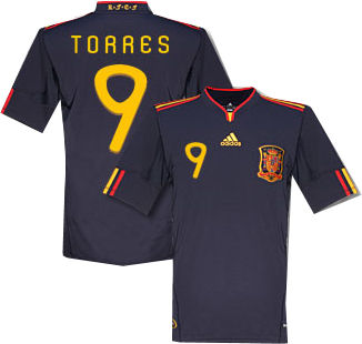 2010-11 Spain World Cup Away (Torres 9)