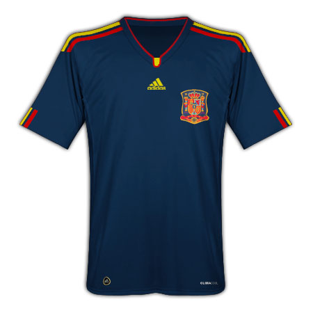 2010-11 Spain Adidas World Cup Away Shirt
