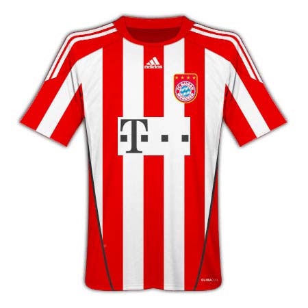 2010-11 Bayern Munich Adidas Home Football Shirt