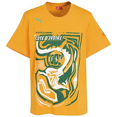 10-11 Ivory Coast Puma Graphic Tee (Orange)