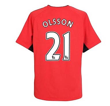 2010-11 Blackburn Rovers Away Shirt (Olsson 21)