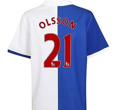 2010-11 Blackburn Rovers Home Shirt (Olsson 21)