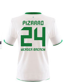 2010-11 Werder Bremen Away Shirt (Pizarro 24)