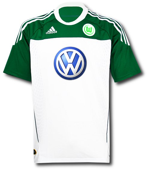 2010-11 VFL Wolfsburg Adidas Home Football Shirt