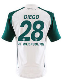 2010-11 Wolfsburg Adidas Home Shirt (Diego 28)