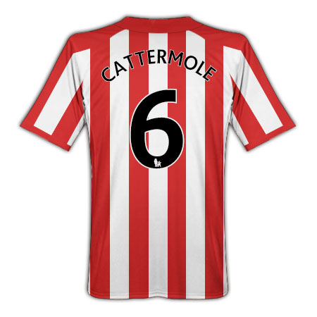 2010-11 Sunderland Umbro Home Shirt (Cattermole 6)