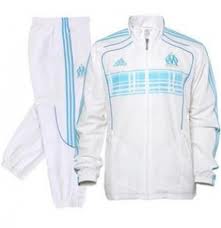 2010-11 Marseille Adidas Presentation Tracksuit (White)