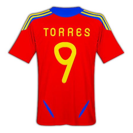 2011-12 Spain Home Football Shirt (Torres 9)