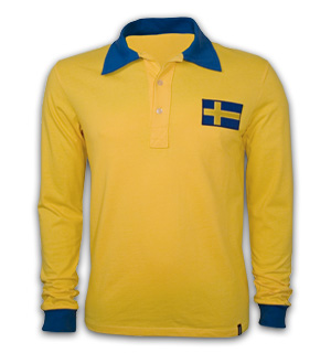 Sweden WC 1958 Long Sleeve Retro Shirt 100% cotton