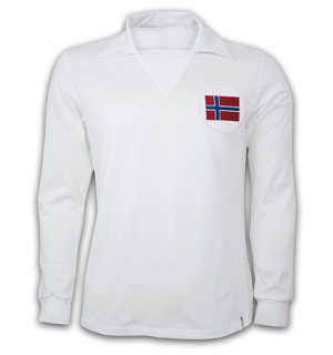 Norway Away 1970's Long Sleeve Retro Shirt 100% cotton