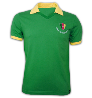 Cameroon WC 1982 Short Sleeve Retro Shirt 100% cotton