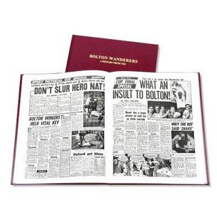 Bolton Wanderers Football Newspaper Book
