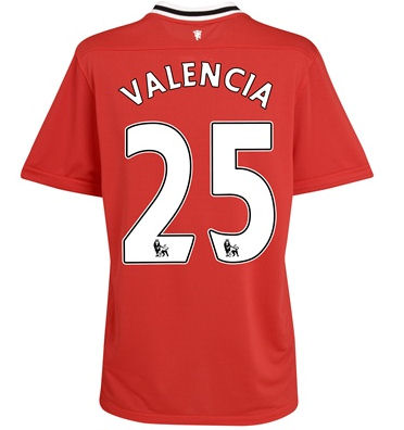 2011-12 Man Utd Nike Home Shirt (Valencia 25) - Kids