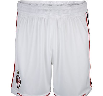 2011-12 AC Milan Adidas Home Football Shorts