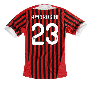 2011-12 AC Milan Home Shirt (Ambrosini 23)