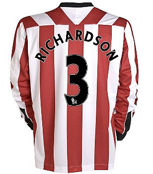 2011-12 Sunderland Umbro L/S Home Shirt (Richardson 3)