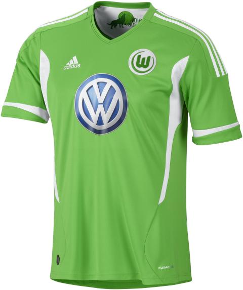 2011-12 VFL Wolfsburg Adidas Home Football Shirt