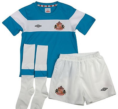 2011-12 Sunderland Umbro Little Boys Away Mini Kit