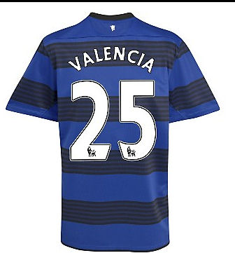 2011-12 Man Utd Nike Away Shirt (Valencia 25) - Kids