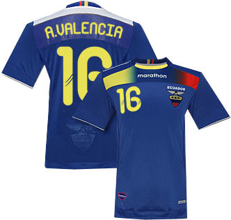 2011-12 Ecuador Away Shirt (A.Valencia 16)