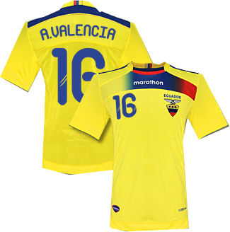 2011-12 Ecuador Home Shirt (A.Valencia 16)