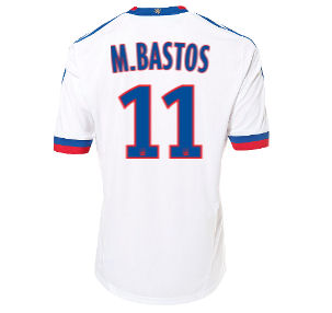 2011-12 Olympique Lyon Home Shirt (M. Bastos 11)