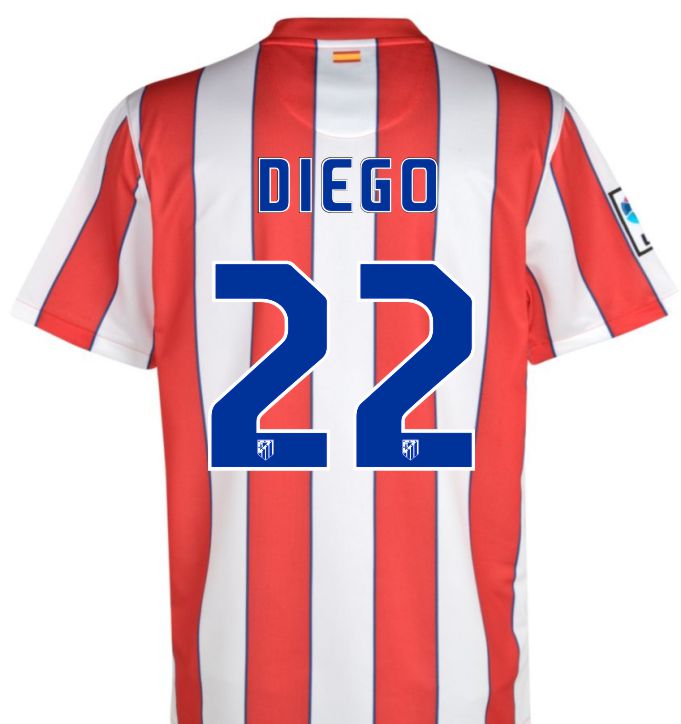 2011-12 Athletico Madrid Home Shirt (Diego 22)