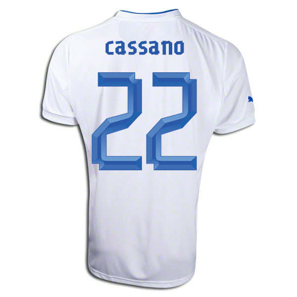 2012-13 Italy Away Football Shirt (Cassano 22)