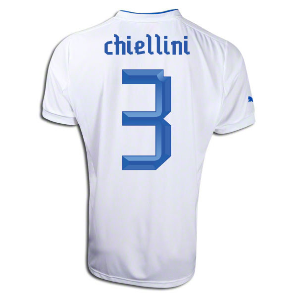 2012-13 Italy Away Football Shirt (Chiellini 3)