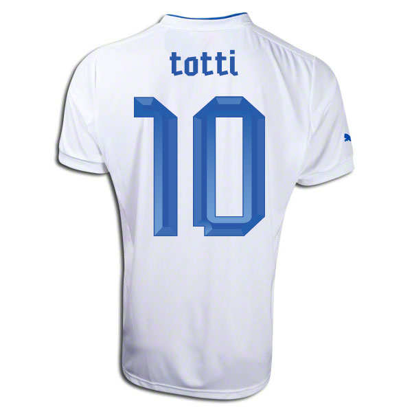2012-13 Italy Away Football Shirt (Totti 10)