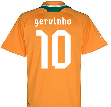 2012-13 Ivory Coast Home Shirt (Gervinho 10)