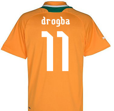 2012-13 Ivory Coast Home Shirt (Drogba 11)