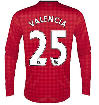 2012-13 Man Utd Nike Long Sleeve Home (Valencia 25)