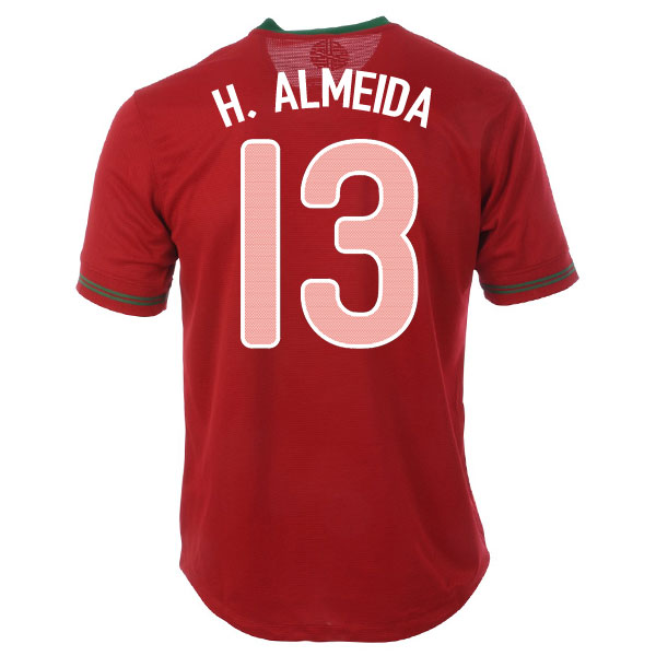 2012-13 Portugal Home Shirt (H.Almeida 13)