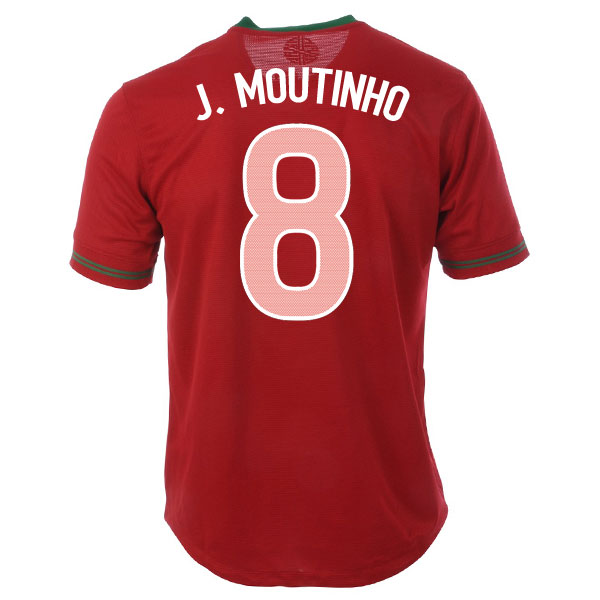 2012-13 Portugal Home Shirt (J.Moutinho 8)