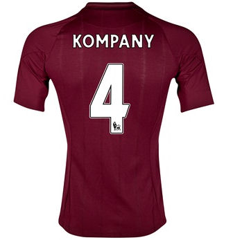 2012-13 Man City Umbro Away Shirt (Kompany 4)