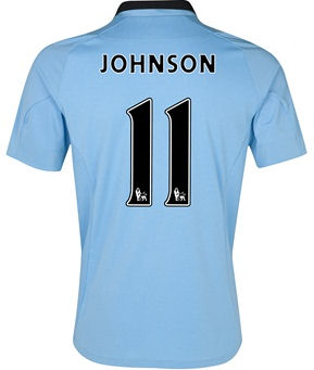 2012-13 Man City Umbro Home Shirt (Johnson 11)